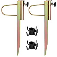 GIKPAL Pincho Sombrilla Playa- Soporte Sombrilla de Metal Resistente al Viento para Jardín Playa Balcón- Base Sombrilla…